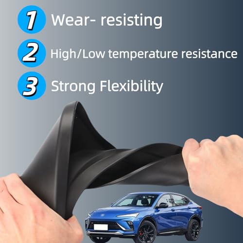 Image of No Drill Mud Flaps Splash Guards Compatible with 2024-2026 Buick Envista,OEM Style Textured Black Custom Fit All Weather Exterior Accessories(4PCS)