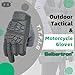 Seibertron T.T.F.I.G 2.0 Men's Tactical Gloves Flexible Rubber Knuckle Protective for Hunting Hiking Airsoft Paintball Motorcycle Motorbike Riding Outdoor Gloves Grey XL