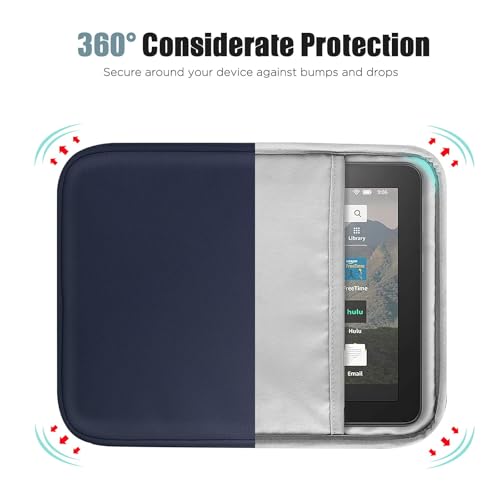 Image of TiMOVO 8-9 Inch Tablet Sleeve Case for All-New iPad mini 7 (A17 Pro, 2024), iPad mini 6 (8.3-Inch, 2021), iPad mini 5 /4 /3 /2 /1, Portable Protective Pouch Bag for iPad mini, Indigo