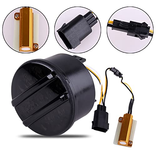 Led Front Fender Side Marker Light And White Daylight Drl/Amber Led Front Grille Turn Signal Parking Lights Assembly Smoked Lens For 2007-2018 Jeep Wrangler #TOP3