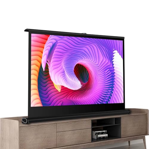 Pantalla de proyección manual retráctil portátil 30 pulgadas