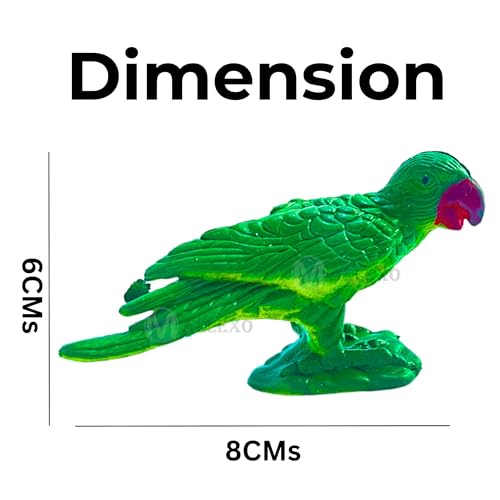 Image of Big Size Soft PVC Bird Animal Toys|12PCs Animal Action Figure Playset for Kids Boys and Girls Jungle Miniature Birds Sparrow Farm Animal Toys Decoration Items Birthday Return Gift for Children