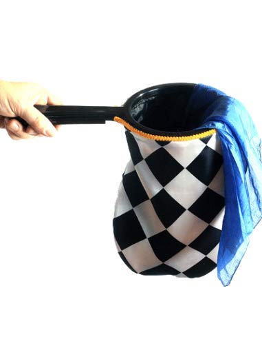 Bazar De Magia Change Bag Diamond with Zipper (Black/White) Trick