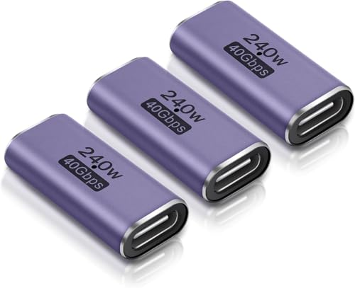 ELUTENG USB C Kupplung 40Gbps 240W Schnellladung Typ C Buchse auf Buchse Adapter unterstützt 8K@60Hz USB C Verbinder für iPhone 17 16 15 Series (3)