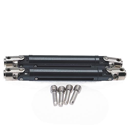 HobbyCrawler Black Metal Everest 10 Drive Shafts for Redcat Gen7 Upgrades Parts Alloy Steel Center Drive Shafts 106-138m Redcat Everest 10 Redcat Gen7 Pro/Sport Parts