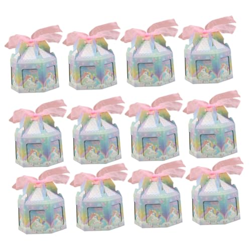 Abaodam Cajas de Dulces para Bodas 50 Piezas en Color Azul Claro, Caja Octogonal para Regalos de Fiesta, Contenedor de Golosinas Adecuado para Decoración y Detalles de Cumpleaños y San