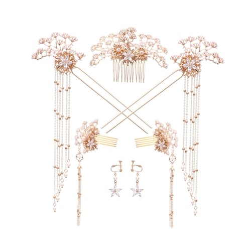 Peigne à cheveux à pompons et bijoux de tête traditionnels pour soirées et grands mariages