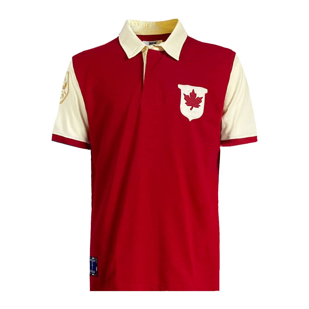 Ellis 1871 Rugby Men's Red/Ecru Canada Rugby Polo Shirt