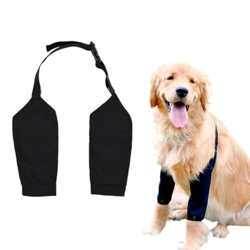 QEDBOJE Hundebeinschutz, Ellenbogenbandage Hund, verhindert das Lecken von Wunden, hilft bei Arthritis (für mittelgroße und große Hunde)