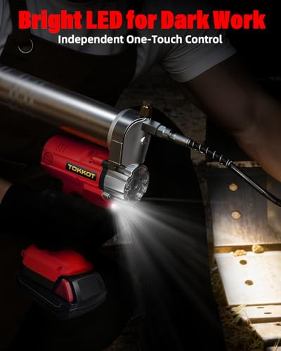 Image of Cordless Grease Gun Compatible with Milwaukee M18 18V Battery