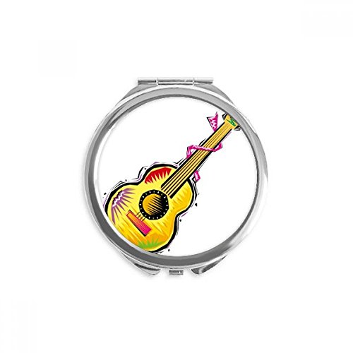 Miroir de poche guitare mexicaine cadeau original multicolore pour passionnés