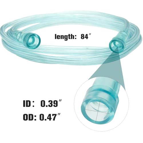 Oxygen Mask, Adult Elongated Oxygen Mask with 7feet Length 6mm Oxygen Tube and Adjustable Elastic Strap, DEHP-Free and Latex-Free Materials, 2 Pack (Green, for Adult Elongated) - Image 4