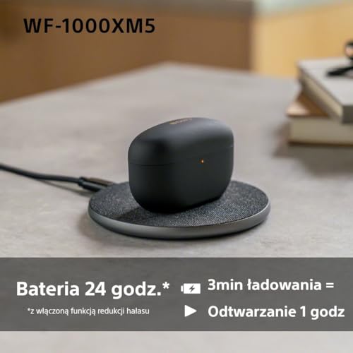 Sony YY2963 Słuchawki Bezprzewodowe, Czarny, Do 24 h Pracy
