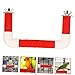 BESPORTBLE 1set Multifunctional Parrot Perch Stand U-Shaped Bird Perch for Birds for Exercise and Chewing Red Pet Toy for Parakeets and Cockatiels