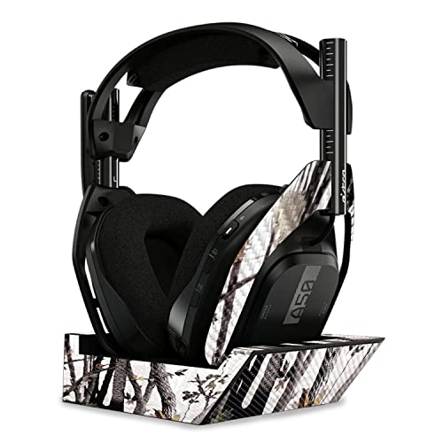 Image of MightySkins Carbon Fiber Skin Compatible with Astro A50 Wireless Headphones + Base Station (Gen 4) - Artic Camo | Protective, Durable Textured Carbon Fiber Finish | Easy to Apply | Made in The USA