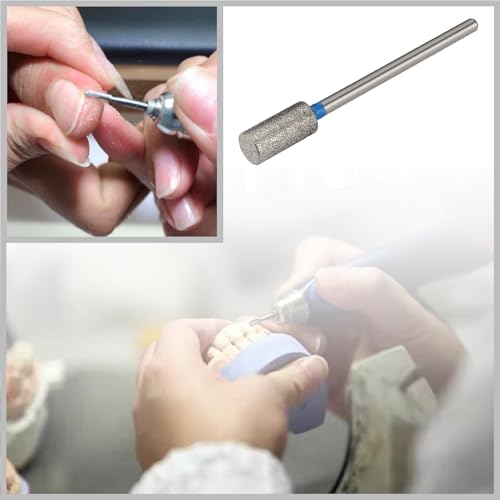 OTOTEC 2Pcs Nail Drill Bits Diamond Drill Bits 2.35mm Handle Diameter Cuticle Bit for Electric Nail Drill, for Nail Care Foot Care Home Salon & DIY, Medium - Image 3