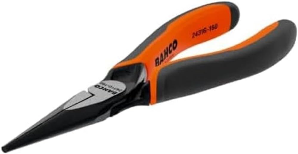 Pince à bec semi-circulaire 160 avec becs fins antiglisse haute précision