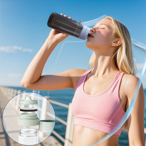 6 Pack Micro Disc Water Filter Discs Compatible with Brita Fill & Go Bottles Carafes, 2 Stages Effective Filtration to Reduce Chlorine & Organic impurities, Save up to 60L/pcs - Image 6