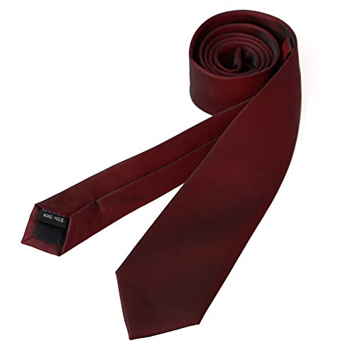 Image of Skinny Solid Ties for Men, 2.5 inch Slim Plain Neckties 4-Pack