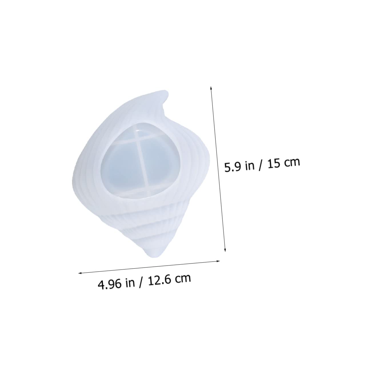 Operitacx 3 Pièces Moule à Plaque De Conque Plateau Coque en Silicone Décoration De Maison Epoksi Kal?p Bijoux Époxy Moule Nautique Gel De Silice Blanche Plateau De Rangement Ménage