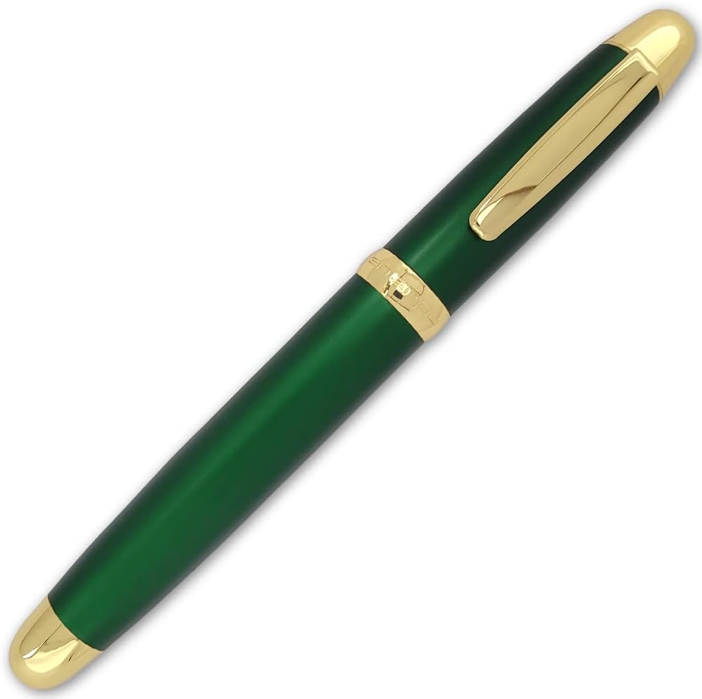 Sherpa Pen Aluminum Classic Forever Green and Gold Pen/Sharpie Marker Cover