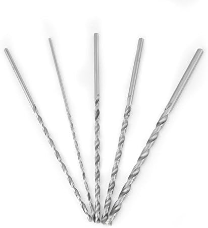 Extra Long High-speed Steel HSS Twist Drill Bit High hardness Spiral Drill Bit with Straight Shank Set for aluminum Wood Plastic 2-5mm