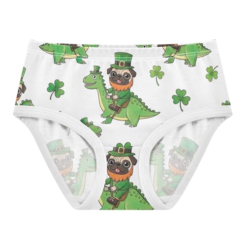 Green Pugs Dinosaur St Panties for Girl Girls Underwear Toddlers Cotton Animals Underpants Briefs 2t