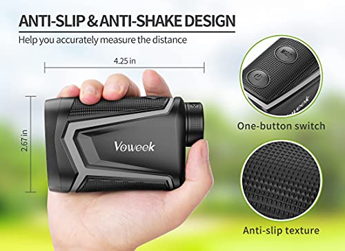 image for Range Finder Golfing 1000 Yards, Voweek Golf Rangefinder with Slope ON