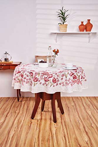 Toalha Estampada Retangular 6 Lugares Aline 1,40 m x 2,10 m Com 1 peça