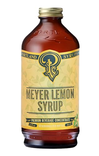 Portland Syrups Meyer Lemon Syrup, Beverage Concentrate, 12 oz, 12 Servings