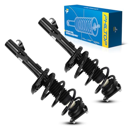 Image of PHILTOP Front Struts for M-A-Z-D-A 3 2004 2005 2006 2007 2008 2009 2010 2011 2012 2013, Shock Absorber Complete Suspension 172264+172263, Struts with Coil Spring Assemblies SAA016 2 Pcs