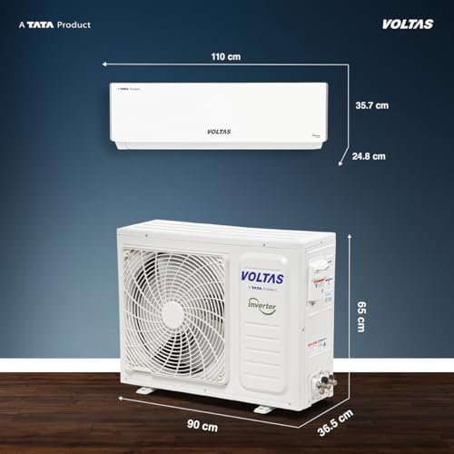 Image of Voltas 2 Tons 5 Star Inverter Split AC|Sleep mode|Auto Clean|Memory Restart(245INV Vectra Plush)