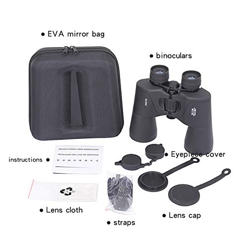 SCOKC Binóculos 10x50 High Power, Compact HD Professional/Daily Waterproof Binoculars Telescope para