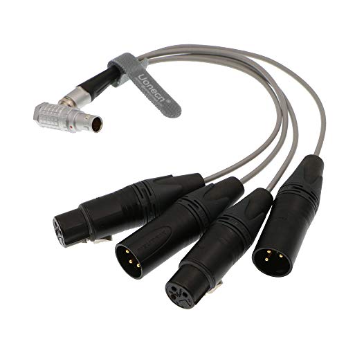 Best Seller Uonecn 10 Pin Male Plug to 4 XLR 3 Pin Breakout Audio Input Output Cable for Atomos Shogun Monitor Recorder Audio Splitter 30cm Best Seller Uonecn 10 Pin Male Plug to 4 XLR 3 Pin Breakout Audio Input Output Cable for Atomos Shogun Monitor Recorder Audio Splitter 30cm