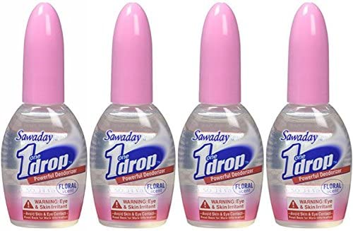 One-Drop Powerful Bathroom Deodorizer Floral (Pack of 4)