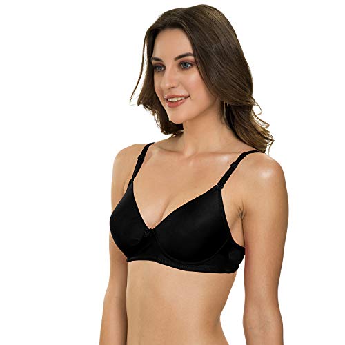 Image of Tweens - Heavily Padded Semi Push-Up Bra - Polyamide Fabric - 3 /4th Coverage, Wireless, Multiway Straps, Seamless - Everyday T-Shirt Bra