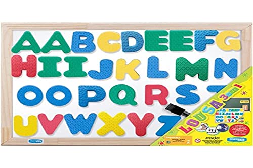 Lousa Infantil, Cortiarte, 3 em 1, Magnética, Branca e Verde, 40x30 cm