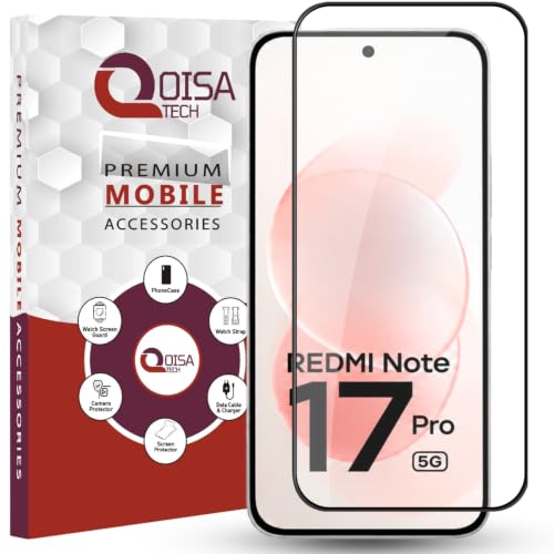 Image of Premium Tempered Glass Screen Protector Guard For Redmi Note 17 Pro 5G (6.83 Inch, Pack of 1) | Edge to Edge Coverage With Easy to installation kit