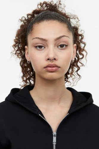 Image of Solid Women's Casual Zipper Hoodie for Winter