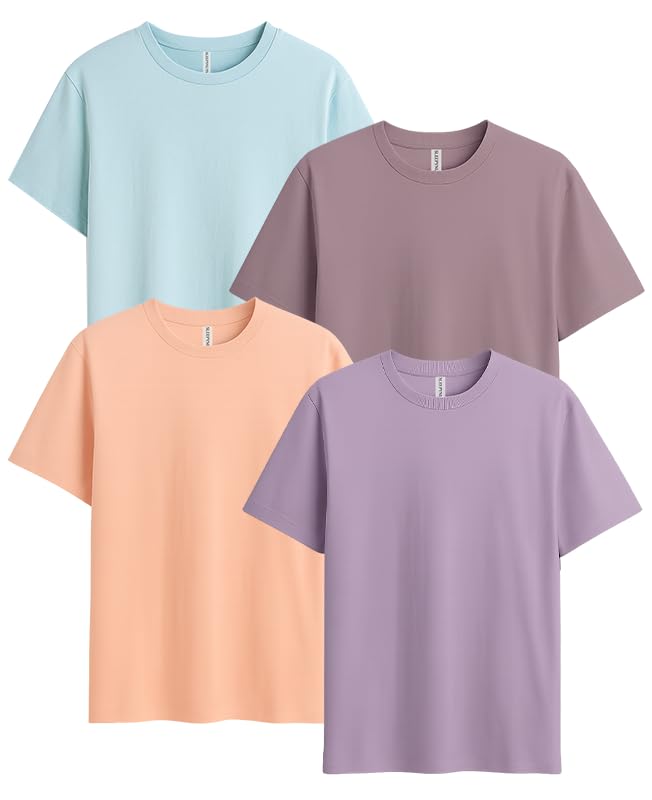Image of Sleepynuts Women Boyfriend Plain Round Neck Half Sleeve T-Shirt