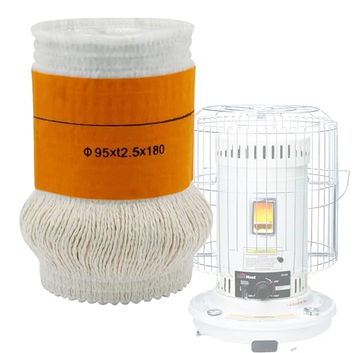 LANJGJIAYAN Kerosene Heater Replacement Wick, Cotton and Fiberglass, 95x12.5x180mm, Manual Power Source, Compatible with Dyna Glo and Keroheat Heaters, Black (1)