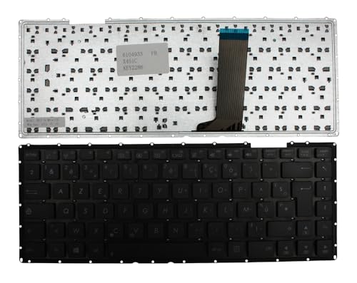 Clavier ASUS X453MA-005LAN2830 Touches AZERTY Noires pour Réparation PC