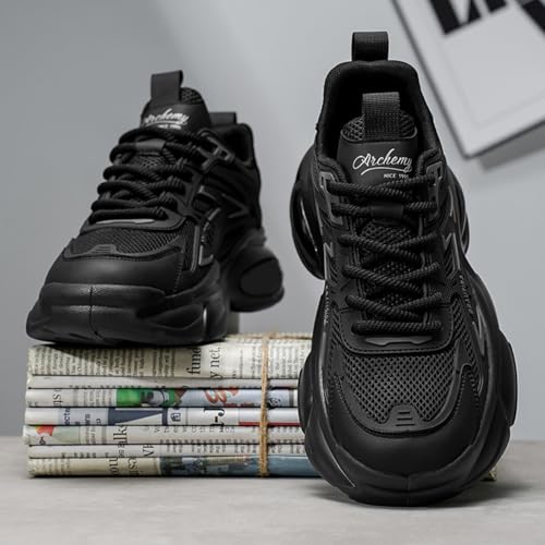 Men's Fashion Lace - Up Sneakers - Versatile Jogger Running Shoes, Ideal for Casual Walking & Tennis Activities2