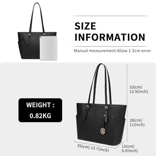Miss Lulu Damen Handtasche Groß Taschen Shopper Tasche für Schule Mode Schultertaschen Tote Bag für Arbeit Freizeit