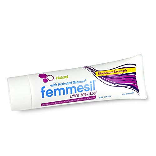 Feminine Care All-Natural Vaginal Ointment Gentle Fast Relief from yeast infections vaginal itch odor irritation soreness burning and restores pH balance  by Femmesil 28gram tube