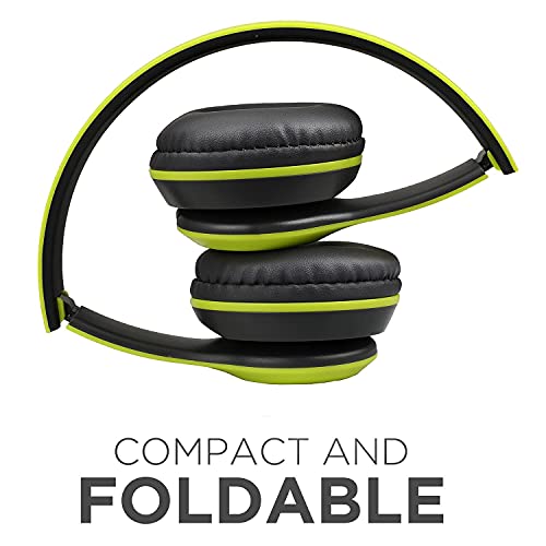 Image of icall P47 Wireless Gaming Bluetooth Headphones Over Ear Enjoy 6 Hrs Playback (Green)