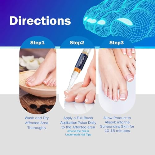Nail Fungus Pen, Toenail Fungus Pen Treatment for Toenails & Fingernails, Daily Nail Appearance Care - 4 Count - Image 5