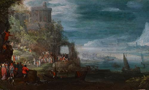 Tableau Paysage marin Jan l'Ancien Brueghel affiche décoration murale chambre 60x90cm