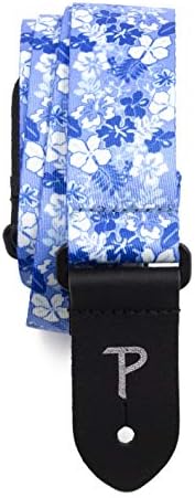 Perris Leathers UKLPCP-6667 Polyester Ukulele Straps - 1.5", Blue Floral