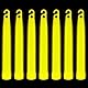 Trimming Shop Schlüsselband für Leuchtstäbe, 15,2 cm, hochwertig, ultrahell, im Dunkeln Leuchtend, Mega-Party, 25 Stück (gelb) für Silvester, Abschlussfeier, Camping